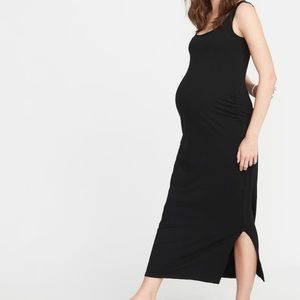 Old Navy Black Side Slit Maternity Dress XL